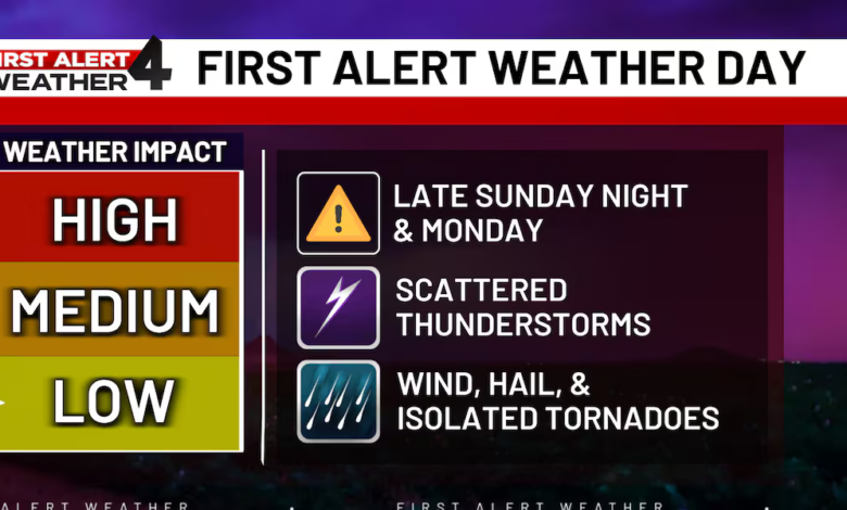 Severe Storms Threaten Overnight and Monday, Damaging Wind Stays the Main Concern