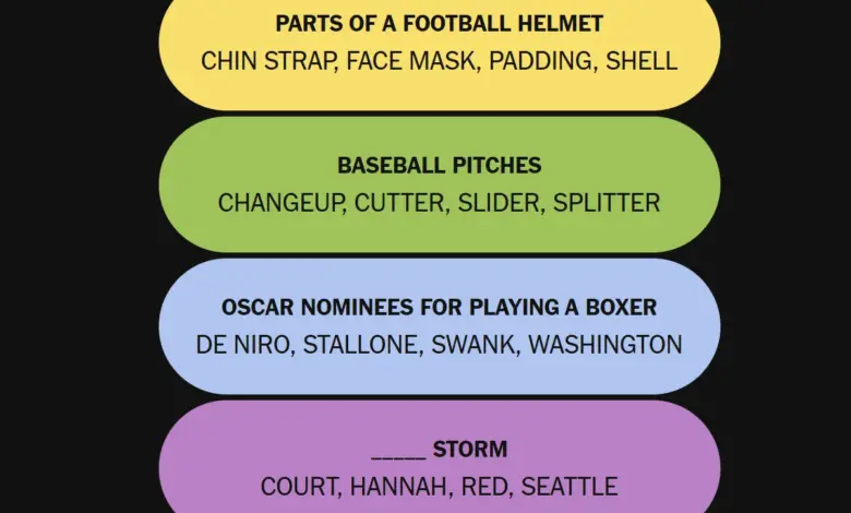 Four Categories, One Tricky Grid, NYT Connections Sports #637 Mixes Stars and Sneaker Culture