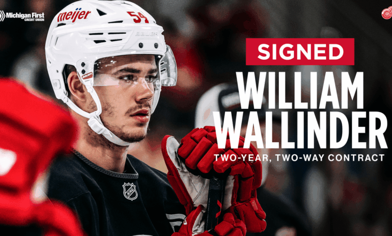 Red Wings Lock In William Wallinder, A Quiet Move With Bigger Stakes Ahead