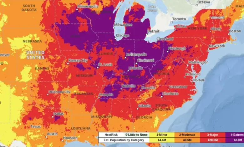 Dangerous Heat Spreads Across 6 States, Some Areas Could Reach 110°F