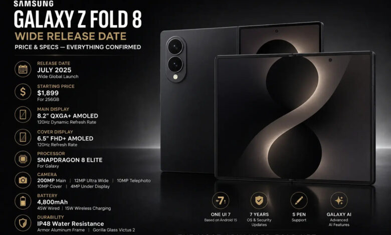 Samsung’s Biggest Foldable Shift Yet, Galaxy Z Fold 8 Brings a Wider New Design